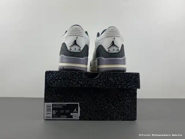 Official Maikesneakers Grey Jordan Air CT8532-106 Cement 3 0509